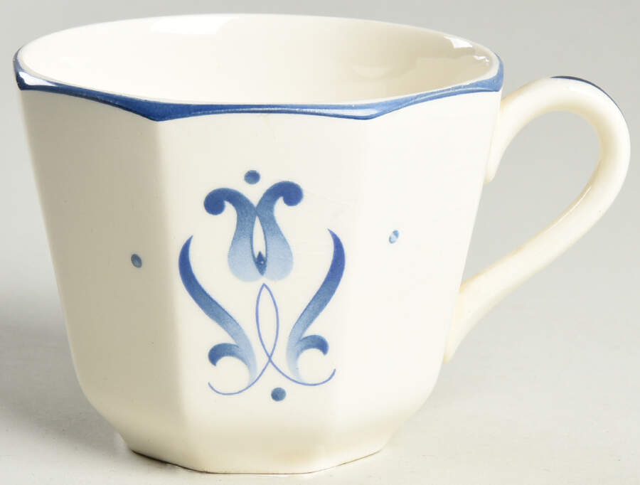 Blue Dane Flat Cup by Harker-1