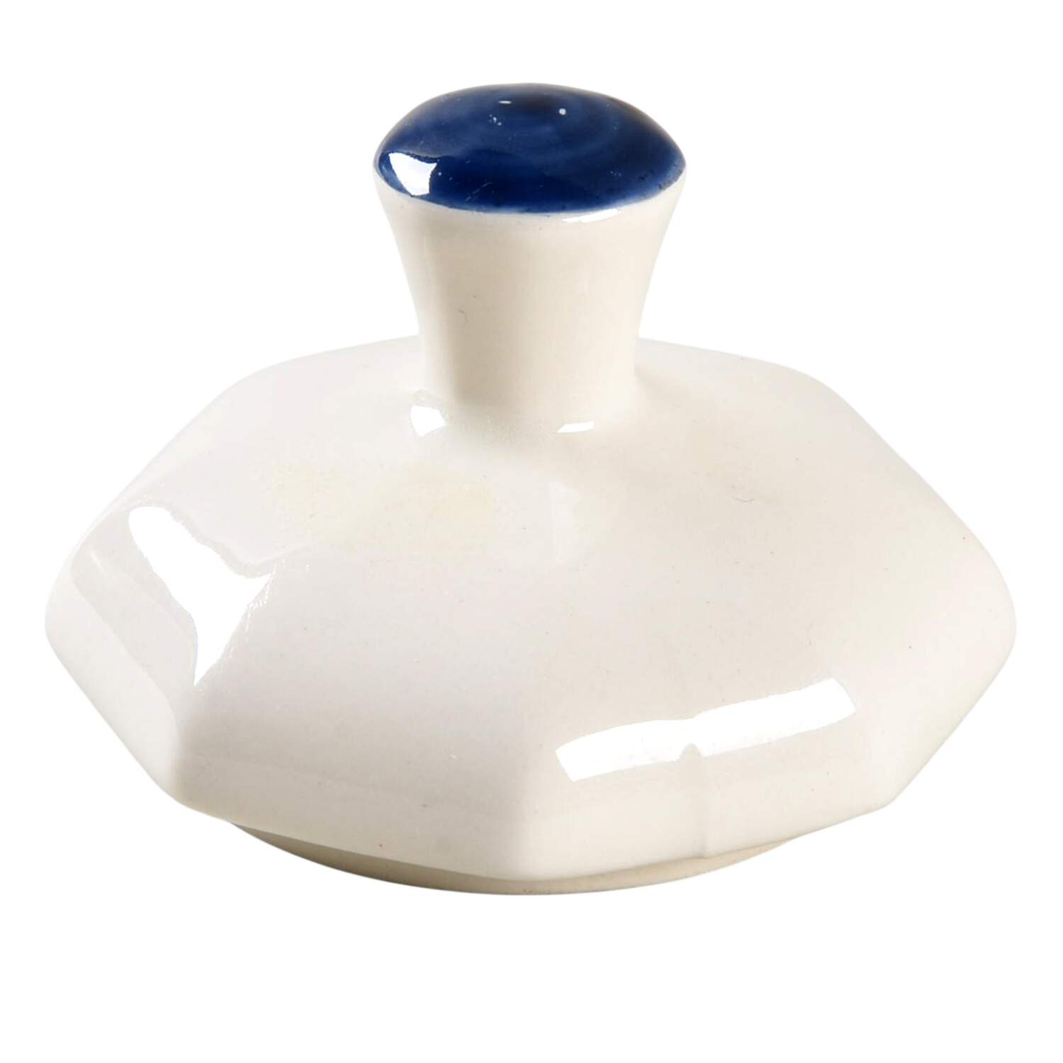 Blue Dane Lid for Sugar Bowl by Harker-1