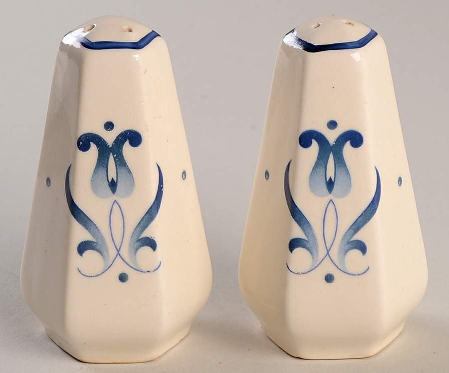 Blue Dane Salt & Pepper Set by Harker-1