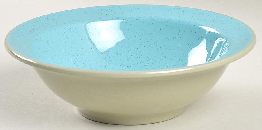 Blue Mist Rim Cereal Bowl by Harker-1