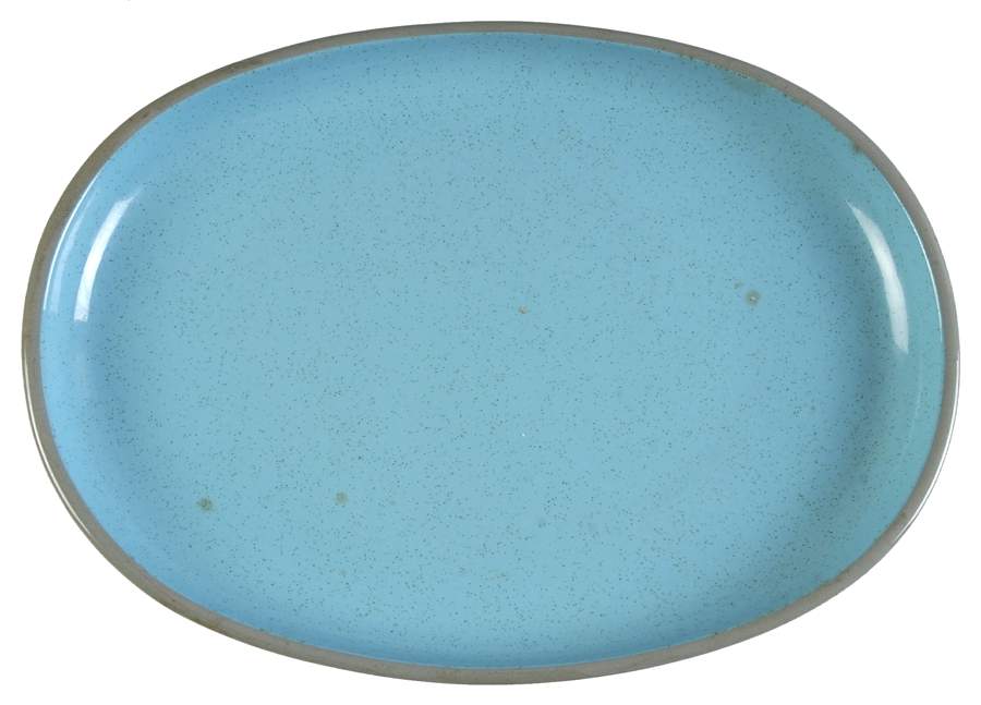 Blue Mist 11" Oval Serving Platter by Harker-1
