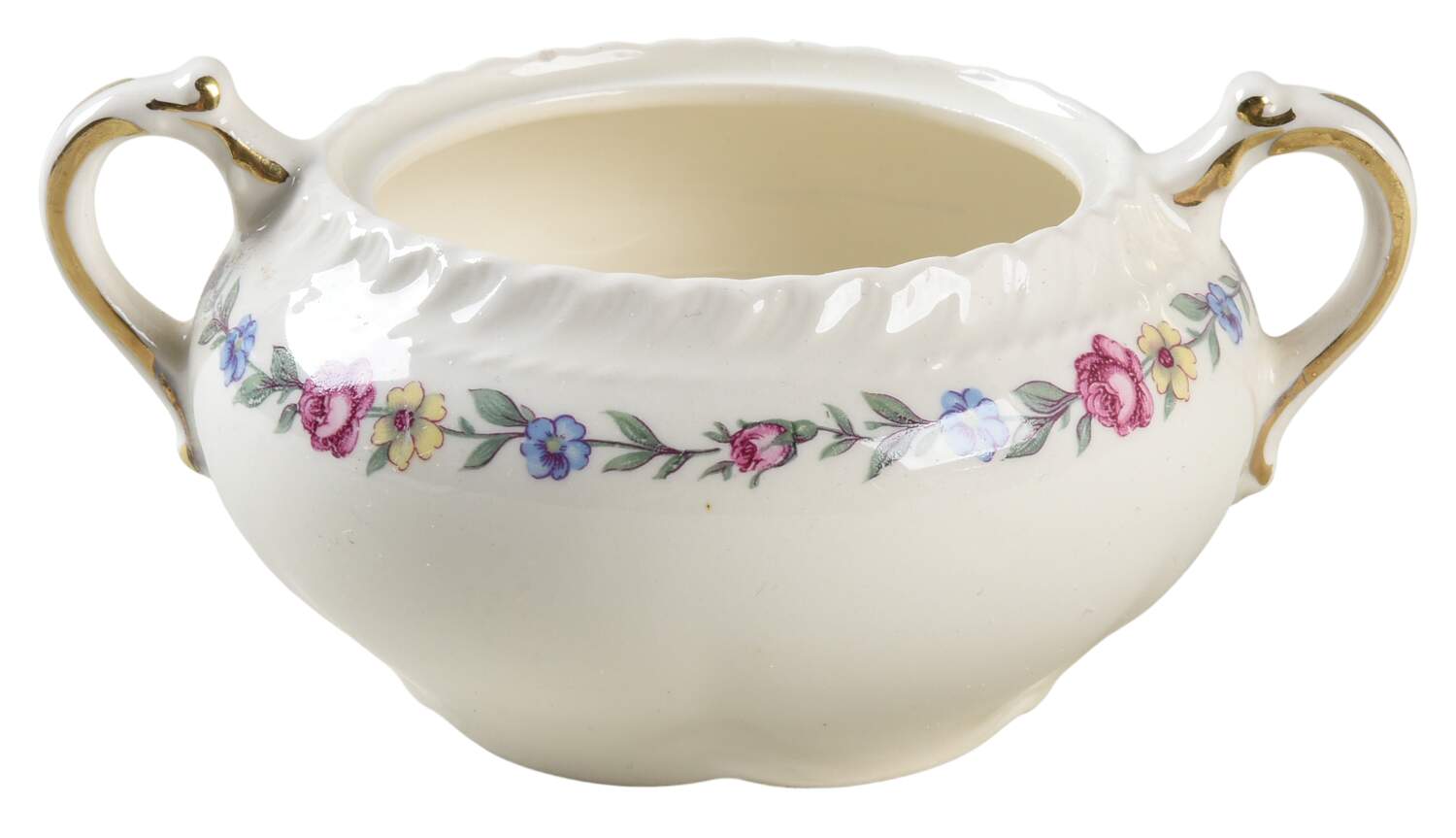 Bouquet Sugar Bowl No Lid by Harker-1