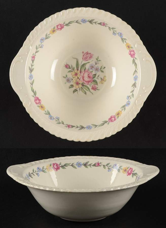 Bouquet Lugged Cereal Bowl by Harker-1