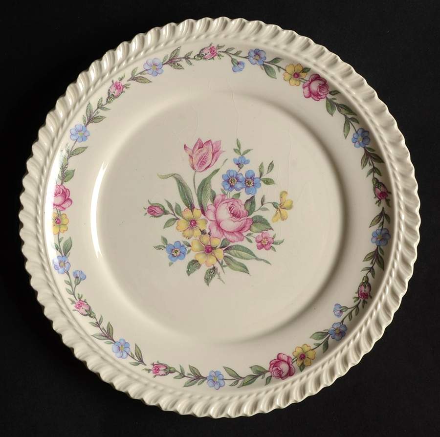 Bouquet Bread & Butter Plate by Harker-1