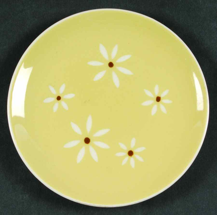 Brown Eyed Susan Yellow Bread & Butter Plate by Harker-1
