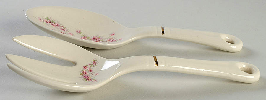 Bridal Rose (Royal Gadroon, No Trim) 2 Piece Salad Set, Solid Piece by Harker-1