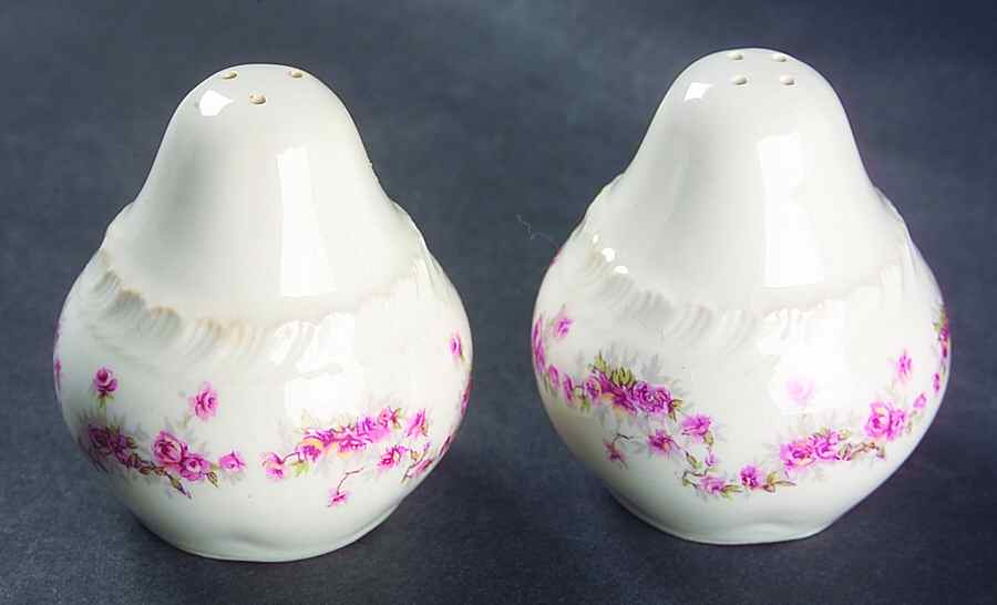 Bridal Rose (Royal Gadroon, No Trim) Salt & Pepper Set by Harker-1
