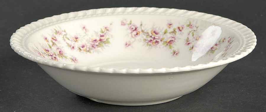 Bridal Rose (Royal Gadroon, No Trim) Rim Cereal Bowl by Harker-1