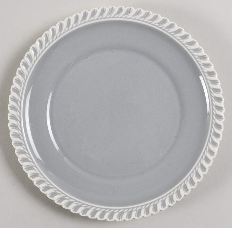Chesterton Light Gray Salad Plate by Harker-1