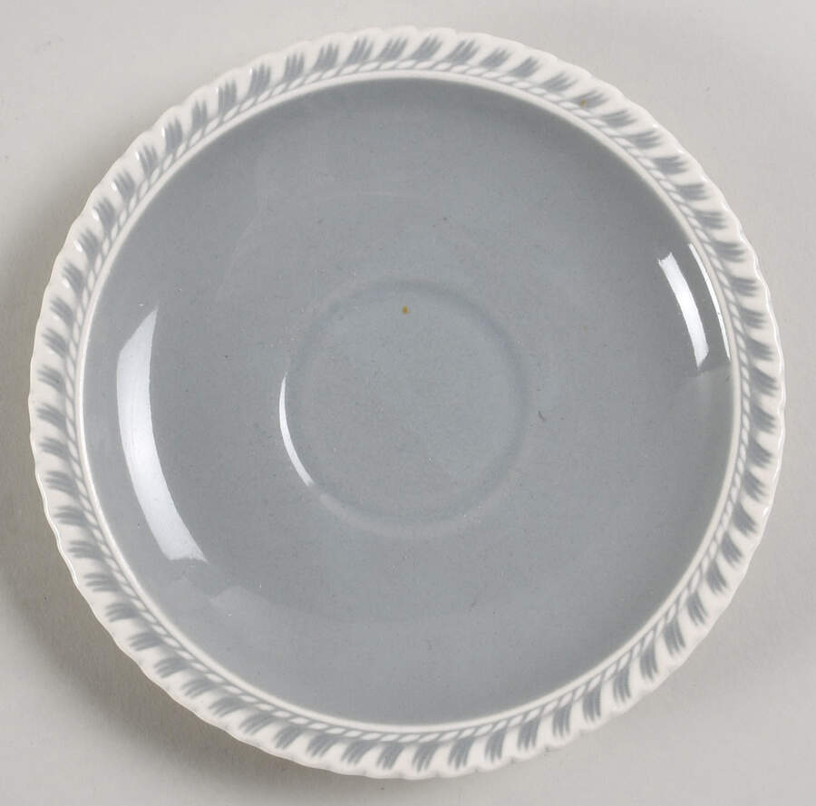 Chesterton Light Gray Saucer by Harker-1