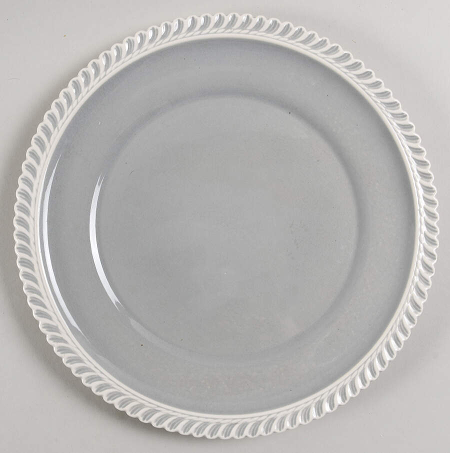 Chesterton Light Gray Dinner Plate by Harker-1