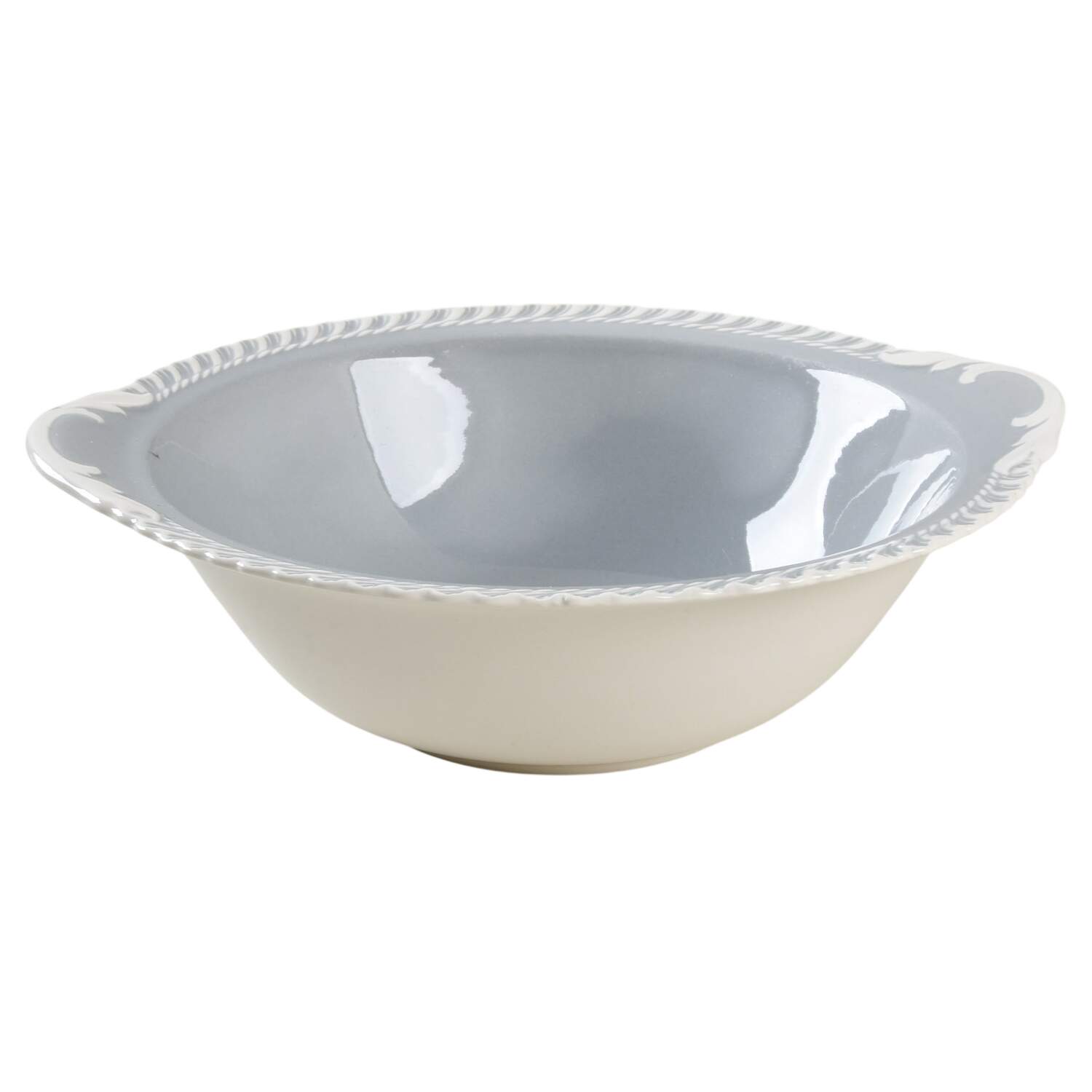 Chesterton Light Gray Round Vegetable No Lid by Harker-1