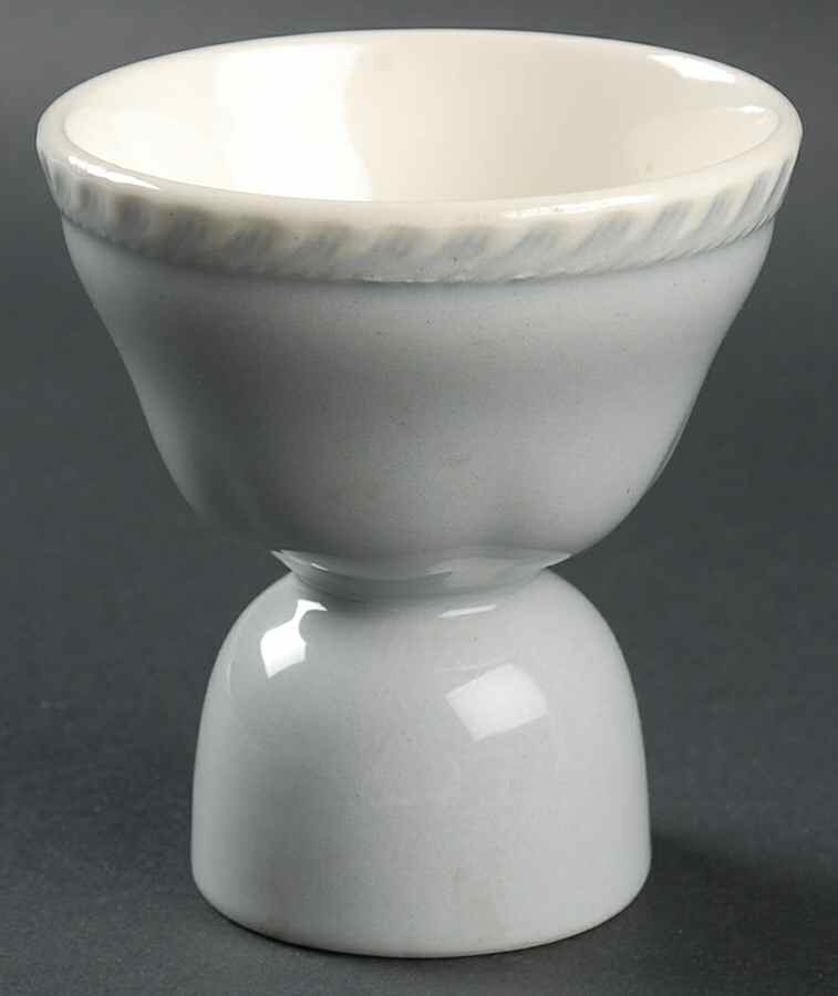Chesterton Light Gray Double Egg Cup by Harker-1
