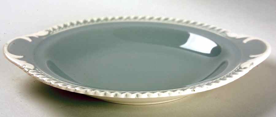 Chesterton Light Gray Lugged Soup Bowl by Harker-1