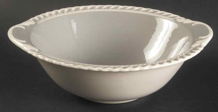 Chesterton Light Gray Lugged Cereal Bowl by Harker-1