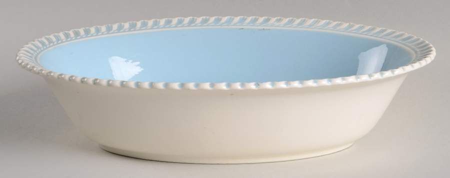 Chesterton Blue 9" Oval Vegetable Bowl by Harker-1