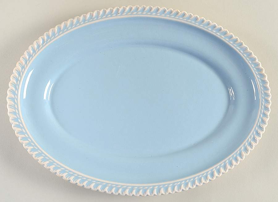 Chesterton Blue 11" Oval Serving Platter by Harker-1