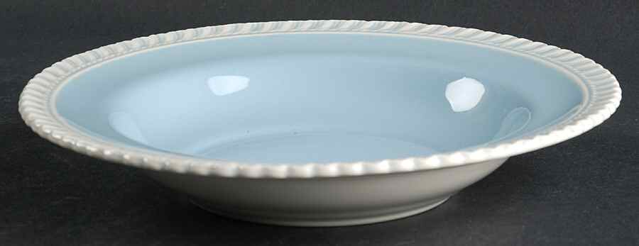 Chesterton Blue Rim Soup Bowl by Harker-1