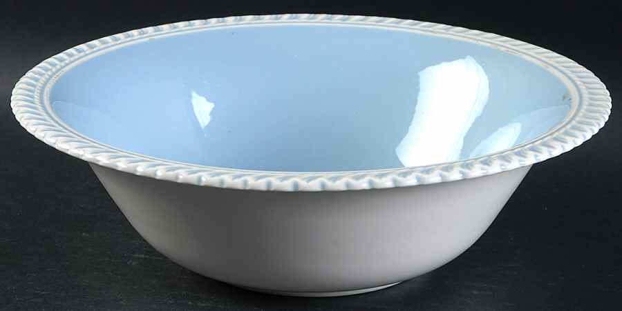 Chesterton Blue 8" Round Vegetable Bowl by Harker-1
