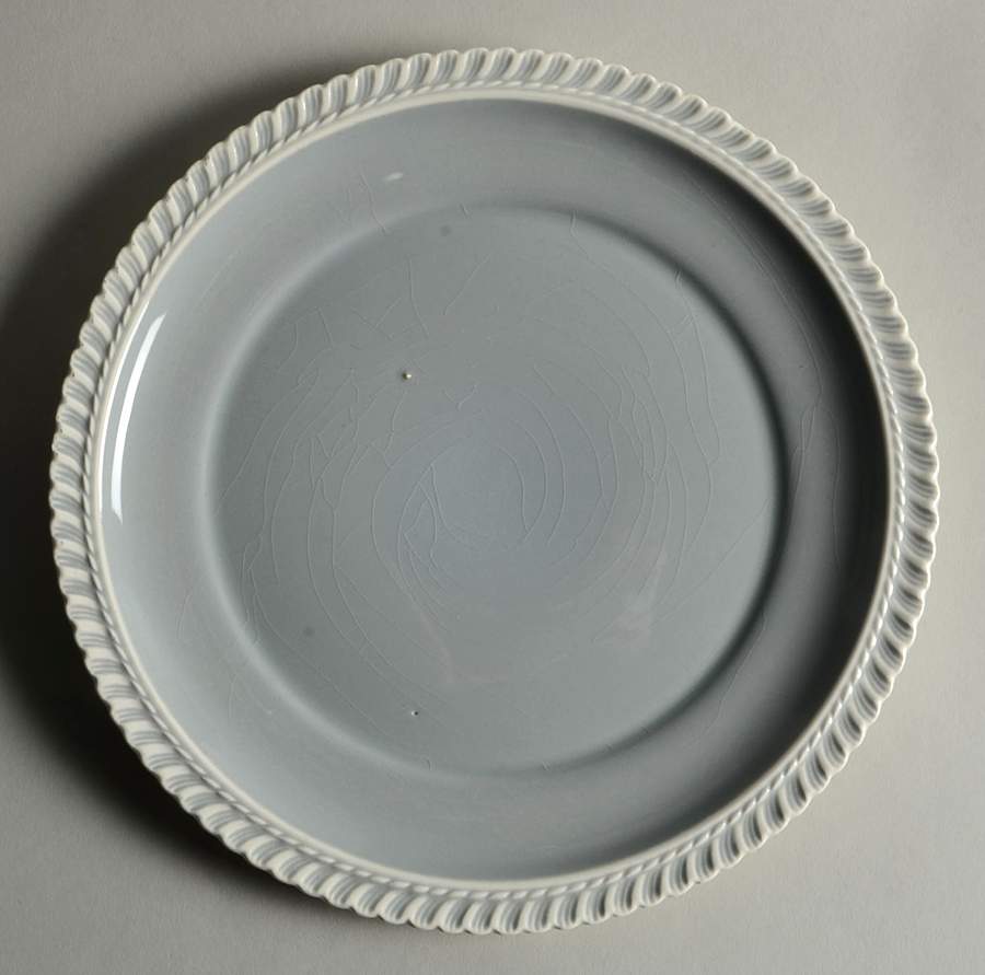 Chesterton Blue Luncheon Plate by Harker-1