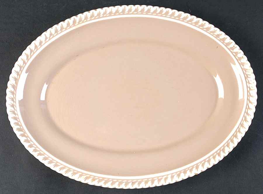 Chesterton Pink Cocoa 11" Oval Serving Platter by Harker-1