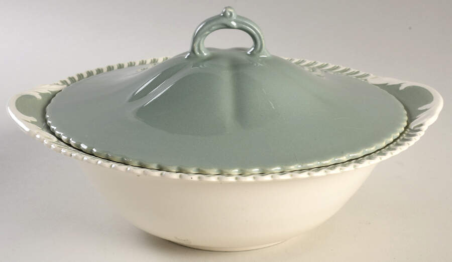 Chesterton Celadon Round Covered Vegetable by Harker-1