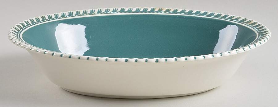 Chesterton Celadon 9" Oval Vegetable Bowl by Harker-1