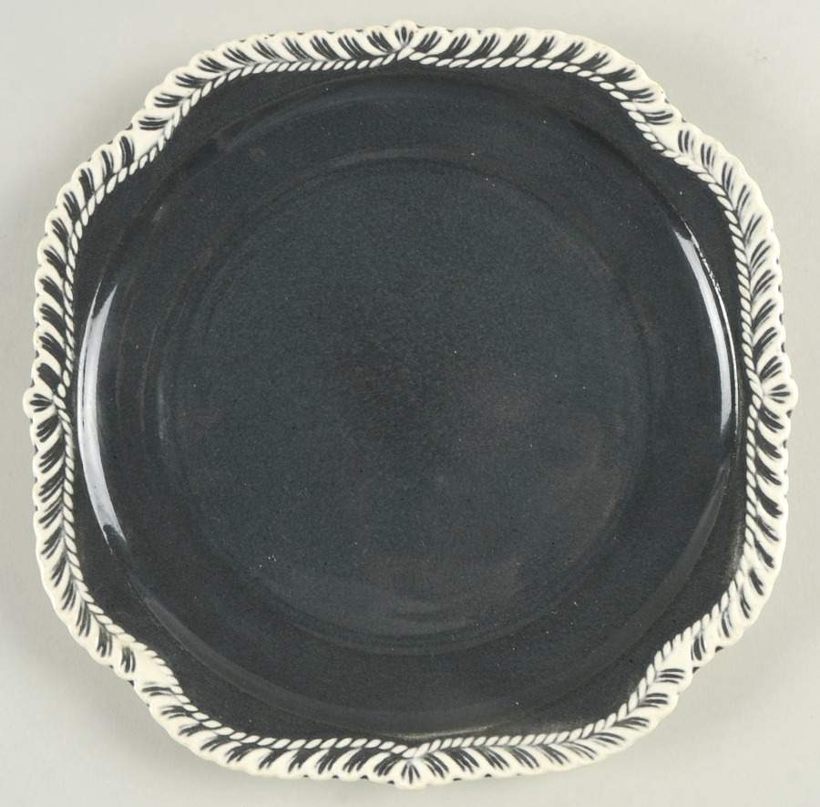 Chesterton Charcoal Square Salad Plate by Harker-1