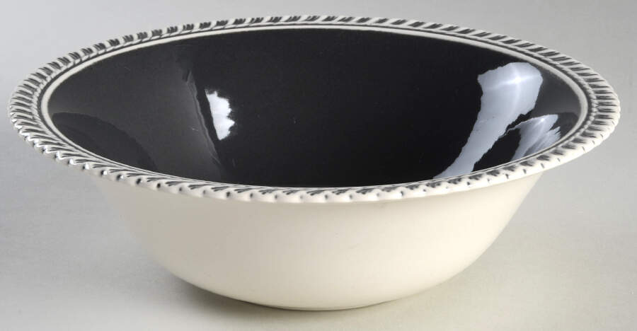 Chesterton Charcoal 8" Round Vegetable Bowl by Harker-1