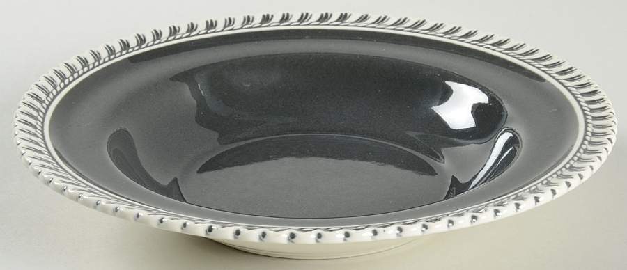 Chesterton Charcoal Rim Soup Bowl by Harker-1