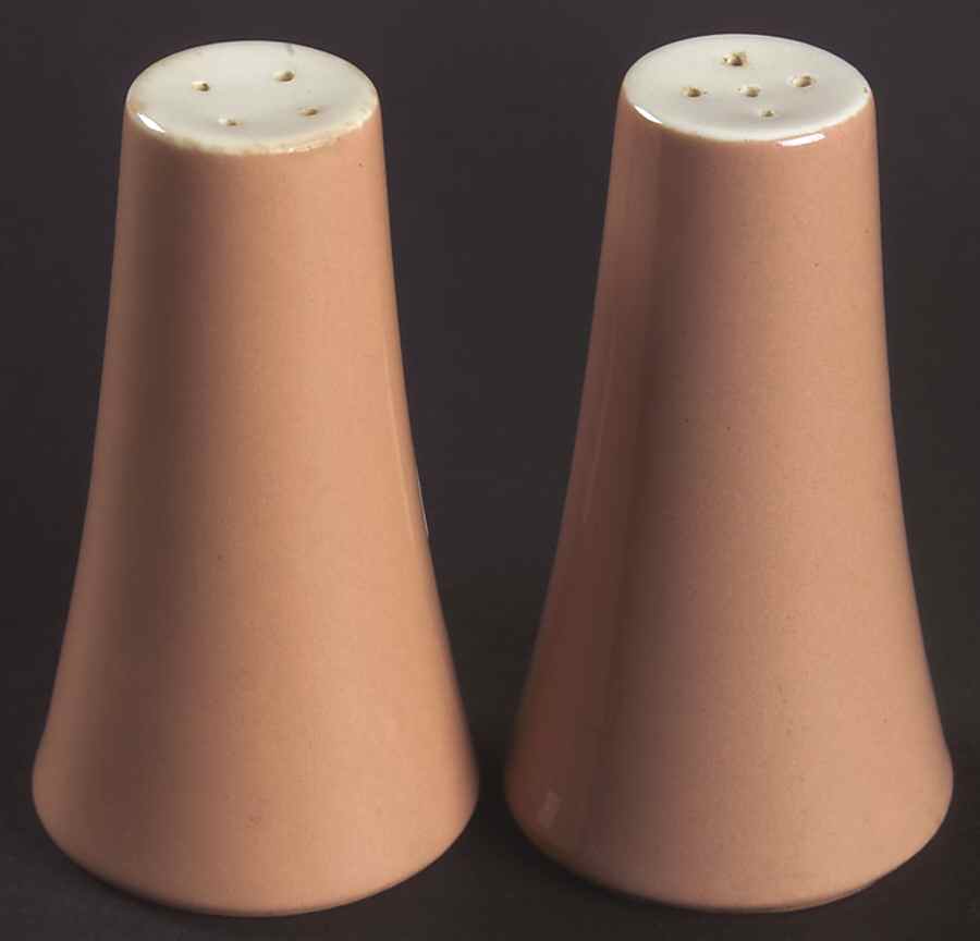 Cock O'Morn (Coral) Salt & Pepper Set by Harker-1