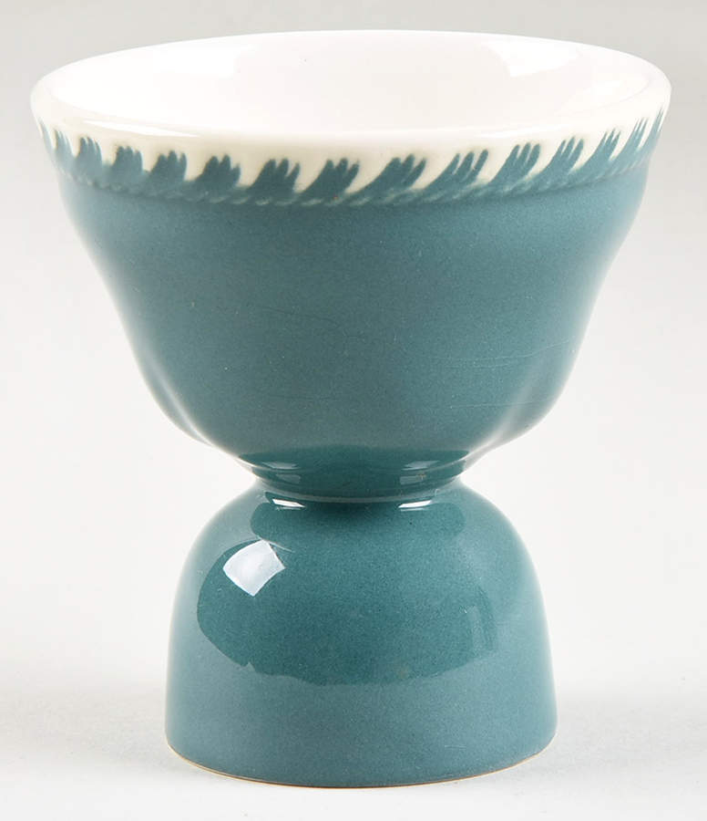 Corinthian (Dark Teal Green) Double Egg Cup by Harker-1