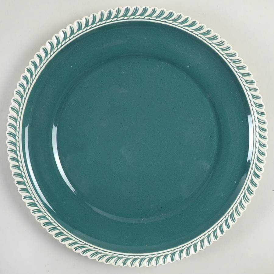 Corinthian (Dark Teal Green) Dinner Plate by Harker-1
