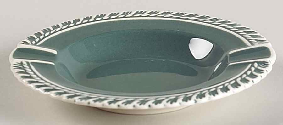 Corinthian (Dark Teal Green) 5" Ashtray by Harker-1