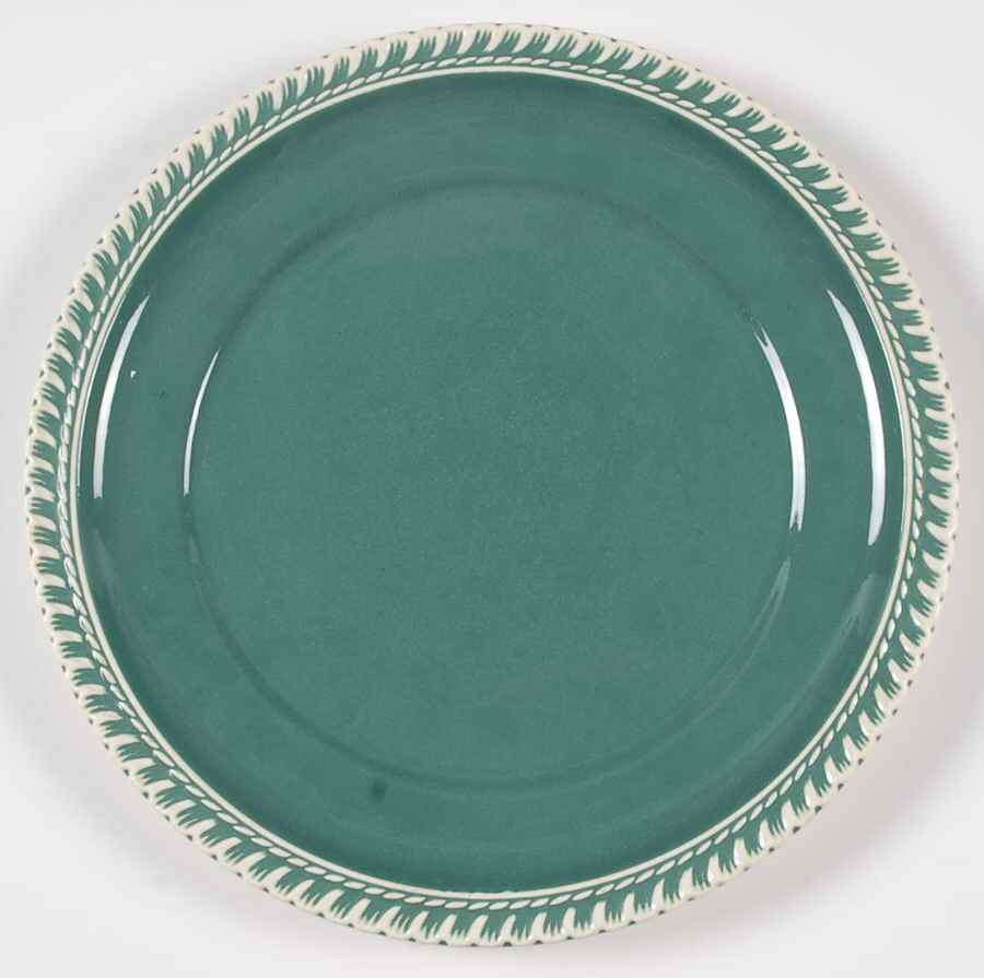 Corinthian (Dark Teal Green) Luncheon Plate by Harker-1