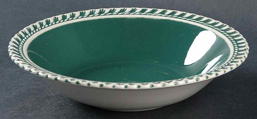 Corinthian (Dark Teal Green) Rim Cereal Bowl by Harker-1