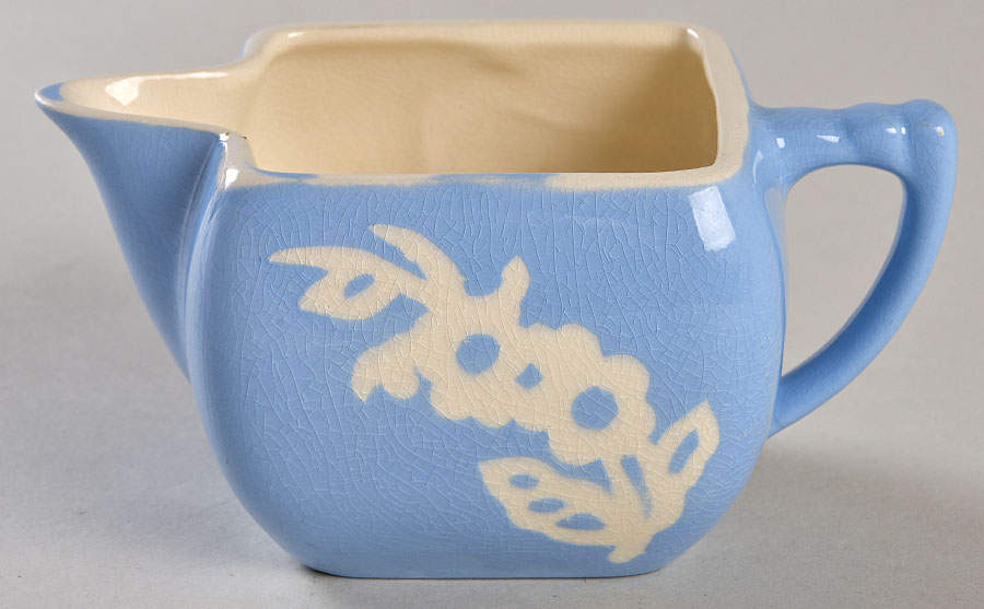 Dainty Flower Blue (Virginia) Creamer by Harker-1