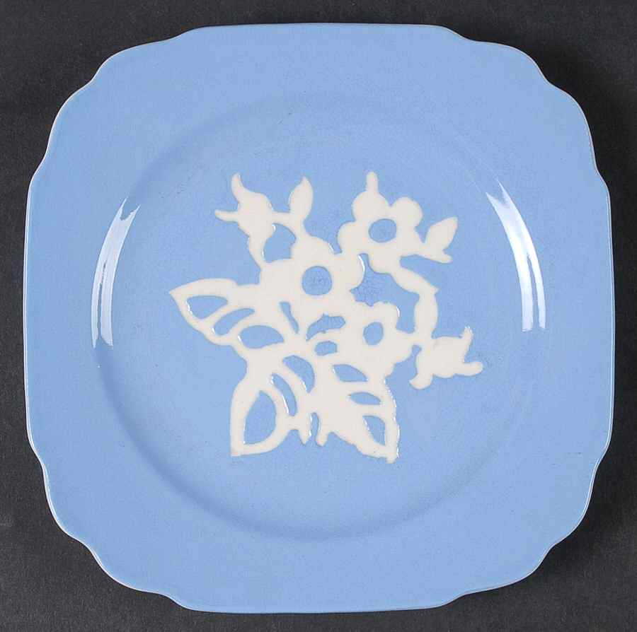 Dainty Flower Blue (Virginia) Bread & Butter Plate by Harker-1