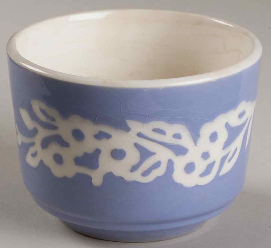 Dainty Flower Blue (Virginia) Bowl-Utility 4" by Harker-1