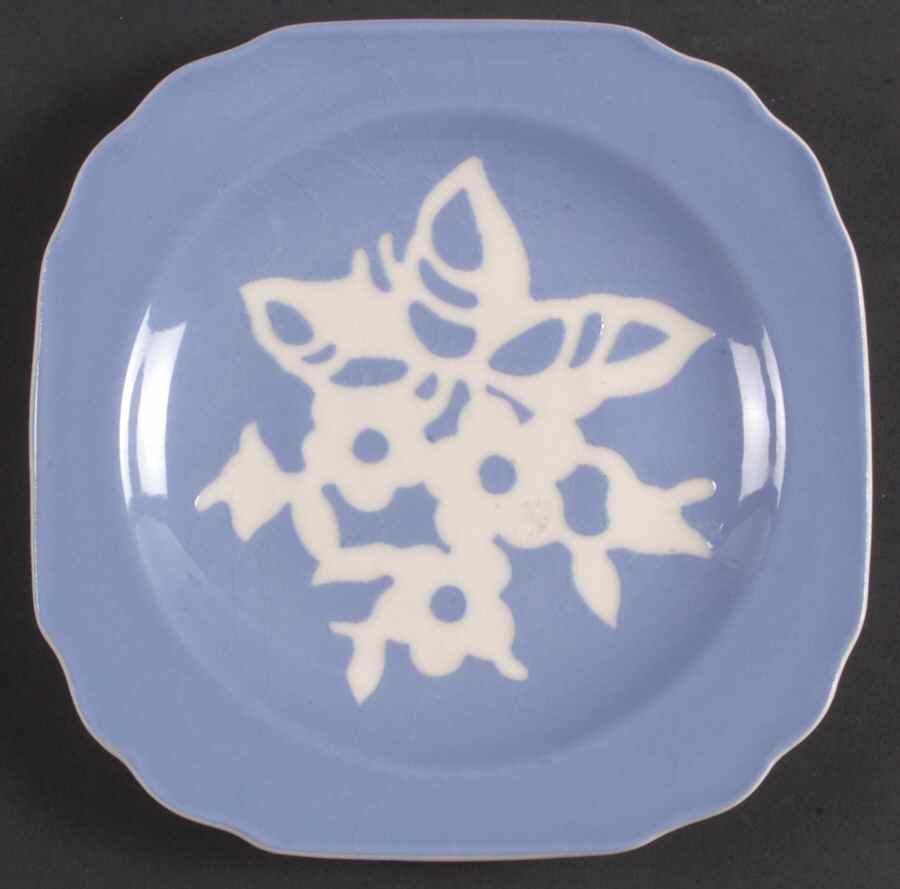 Dainty Flower Blue (Virginia) Small Bread & Butter Plate by Harker-1