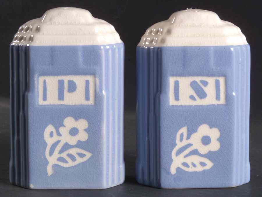 Dainty Flower Blue (Virginia) Salt & Pepper Set by Harker-1