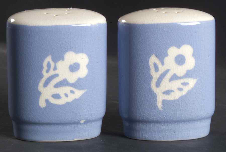 Dainty Flower Blue (Virginia) Salt & Pepper Set by Harker-1