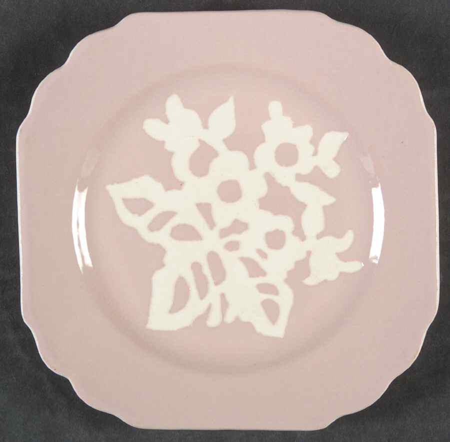 Dainty Flower Pink (Virginia) Bread & Butter Plate by Harker-1