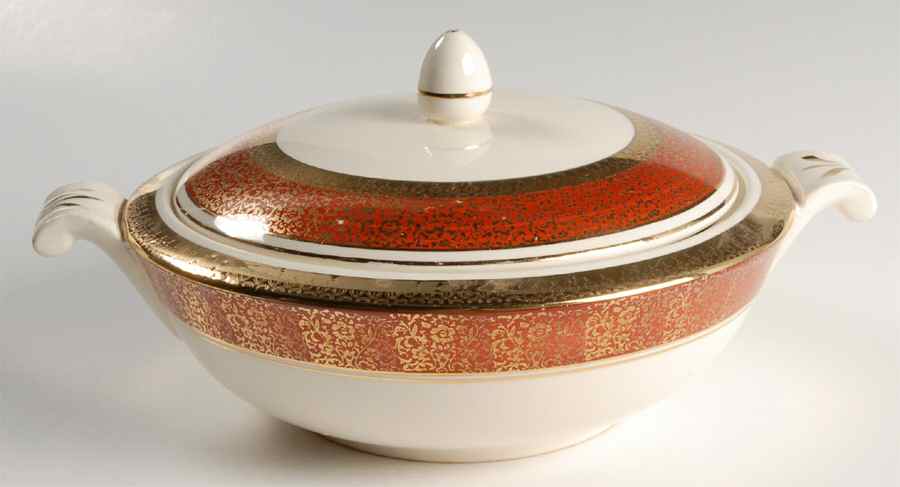 Dresden Duchess Round Covered Vegetable by Harker-1