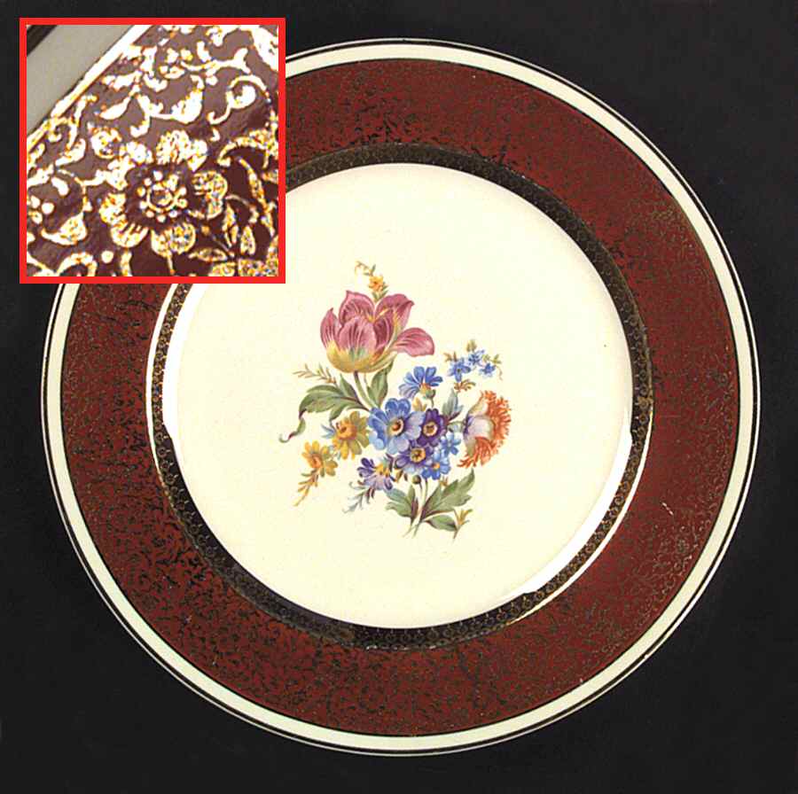 Dresden Duchess Dinner Plate by Harker-1