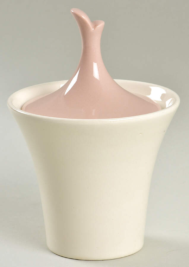 Everglades Sugar Bowl & Lid by Harker-1