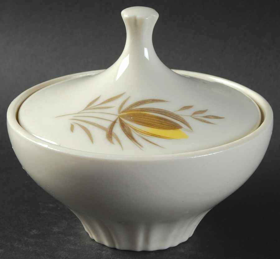 Forest Flower Sugar Bowl & Lid by Harker-1