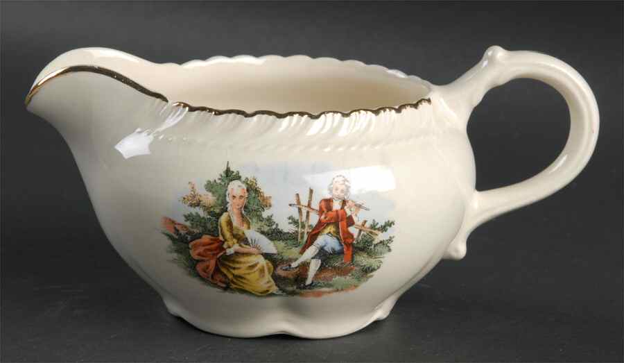Godey Prints Creamer by Harker-1