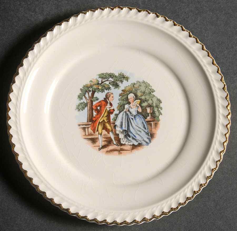 Godey Prints Bread & Butter Plate by Harker-1