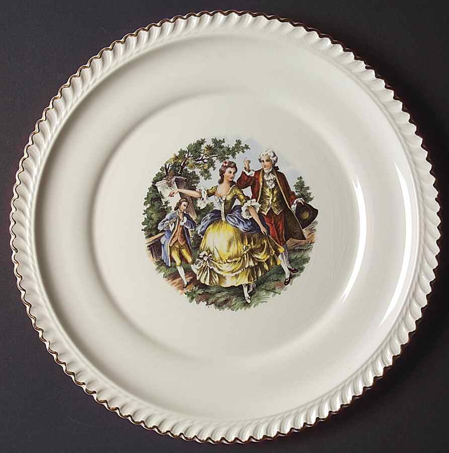 Godey Prints Dinner Plate by Harker-1